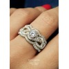 Moissanite & Diamond Bridal Wedding Ring - My photos - 