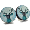 MonJoliBois deer stud earrings - Brincos - 