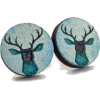 MonJoliBois deer stud earrings - 耳环 - 