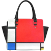 Mondrian Composition Red Blue Yellow bag - Torbice - 