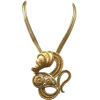 Monet Gold Seahorse necklace 1970s - Collane - 