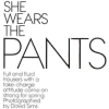 She Wears The Pants - イラスト用文字 - 