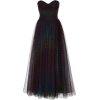 Monique Lhuillier Rainbow Ruched Tulle D - sukienki - 