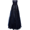 Monique Lhuillier night blue gown - sukienki - 
