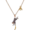 Monkey and Banana Pendant Necklace - Necklaces - 