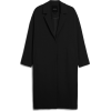 Monki Long Black Dressy Coat - Kurtka - 