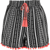 Monochrome Printed Pom Pom Trim Shorts - Spodnie - krótkie - $12.50  ~ 10.74€