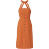 Moon River Burnt Orange Halter Dress - sukienki - 
