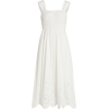 Moon River Embroidered Cotton MidiDress - sukienki - 
