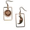 Moon and Sun Earrings astrology - Aretes - 