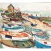 Moored Boats, Penzance Fred Yates - Illustrations - 