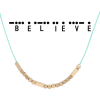 Morse Code Believe Necklace - Halsketten - 