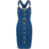 Moschino Denim mini dress gold buttons - Obleke - 