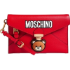 Moschino Leather Wristlet - Bolsas com uma fivela - 