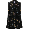 Moschino floral-embroidered coat - 外套 - 