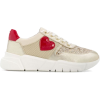 Moschino heart patch leather sneakers - Superge - 