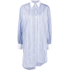 Moschino striped asymmetric shirt dress - ワンピース・ドレス - $993.00  ~ ¥111,760