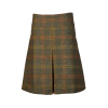 Moss Green Check Knee Length Tweed Skirt - Gonne - £350.00  ~ 395.53€