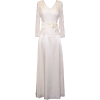 Mother Of The Bride Formal Wedding Party Gown Beaded Lace & Satin MOB Dress Ivory - Dresses - $119.99  ~ £91.19