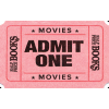 Movie Ticket image - pink - Rascunhos - 