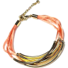 Multi Strand Peach Cord Noodle Bracelet  - Bracelets - $17.95 