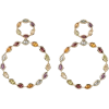 Multi Color Gemstone Earrings - Orecchine - 