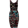Multicolor Geometry Print - Dresses - $130.00 