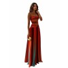 Multi ombre color dress - sukienki - 