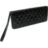 Mundi Quilted Lux Wristlet Clutch Black - Clutch bags - $12.77 
