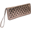 Mundi Quilted Lux Wristlet Clutch Gold - Clutch bags - $12.77 