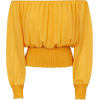 Mustard Bardot Top - Рубашки - длинные - 