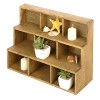 MyGift Small Rustic Wood Display Rack, 3 Tier Wall-Mount Shadow Box Shelves, Brown - Мебель - $29.99  ~ 25.76€