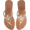 Mystique Seashell Embroidered flip flops - Thongs - 