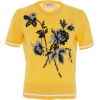  N°21 Dalila yellow Round Neck Knit Top - 半袖衫/女式衬衫 - 