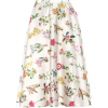 N°21 Floral-printed satin midi skirt - Suknje - 