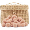 NANNACAY Baby Roge pompom-embellished wo - Hand bag - 