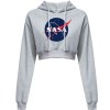 NASA CROP HOODIE - Пуловер - 