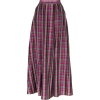N DUO check pleated skirt - 裙子 - 