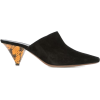 NEOUS cone heel mules - 平底便鞋 - 