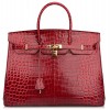 NEW ARRIVAL Ainifeel 40cm Oversized Patent Leather Padlock Handbag laptop purse Business Handbags - Hand bag - $599.00 