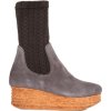 NIKA GREY SOCK BOOT - Boots - $421.00 