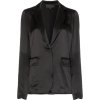 NILI LOTAL black satin silk jacket - Jacket - coats - 
