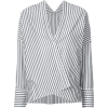 NILI LOTAN Striped single button shirt - 长袖衫/女式衬衫 - 