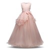 NNJXD Girl Sleeveless Embroidery Princess Pageant Dresses Kids Prom Ball Gown - Dresses - $12.99 