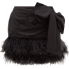 NO. 21 Mini-jupe en coton à plumes et nœ - Skirts - 