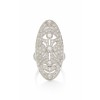 NOA Art Deco 18K White Gold Diamond Ring - リング - 