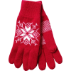 NORLENDER red & white wool gloves - グローブ - 