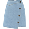 Nanushka Denim Wrap Skirt - Spudnice - 