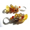 Natural Citrine Stone Cluster Earrings - My photos - $46.00  ~ £34.96