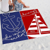 Nautical Couple Beach Blanket - Uncategorized - 